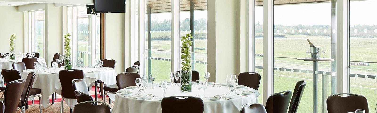 Marriott Suites at Lingfield Park overlooking the racecourse