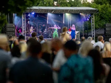 lingfield crowd at abba the party