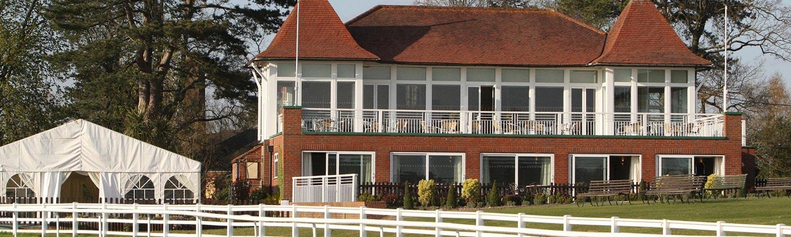 A view of the upper eclipse suite at Lingfield Park Racecourse.