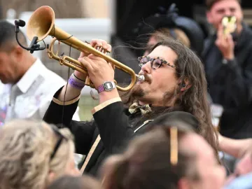 musician playing trumpet