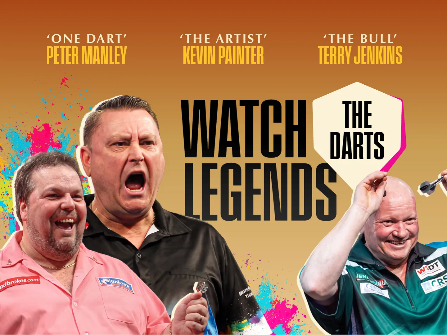 Watch darts legends in Surrey
