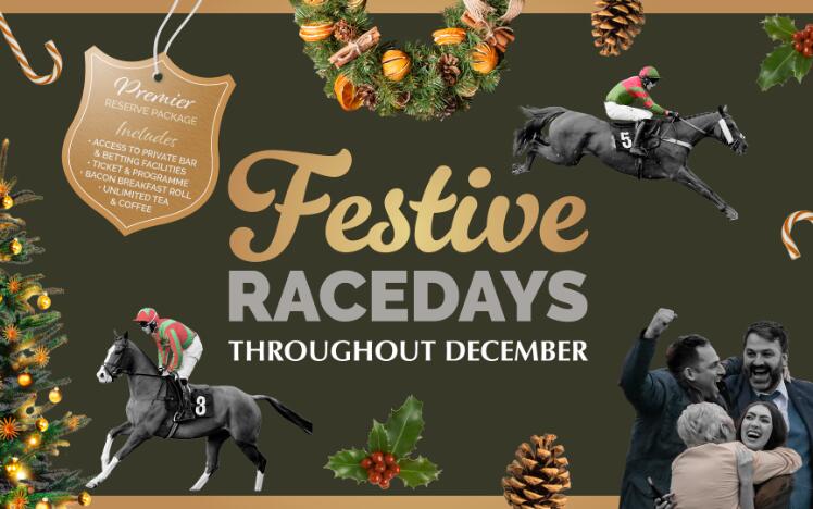 festive racedays at lingfield park artwork creative