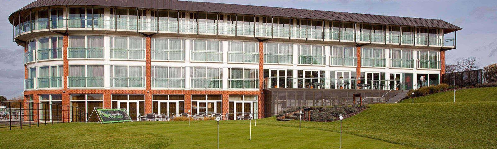 View of facilities at lingfield from the golf green